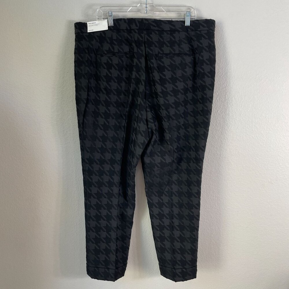 NEW Ann Taylor Womens Plus 18 Houndstooth High Rise Slim Leg Ankle Pants - Picture 11 of 12